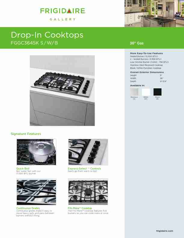Frigidaire Cooktop FGGC3645K-page_pdf